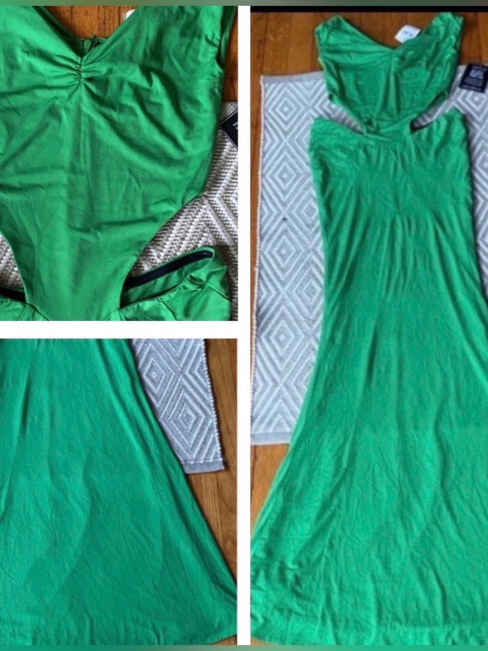 Retrofete Off-Shoulder Cutout Evening Gown in Green - Picture 11 of 12